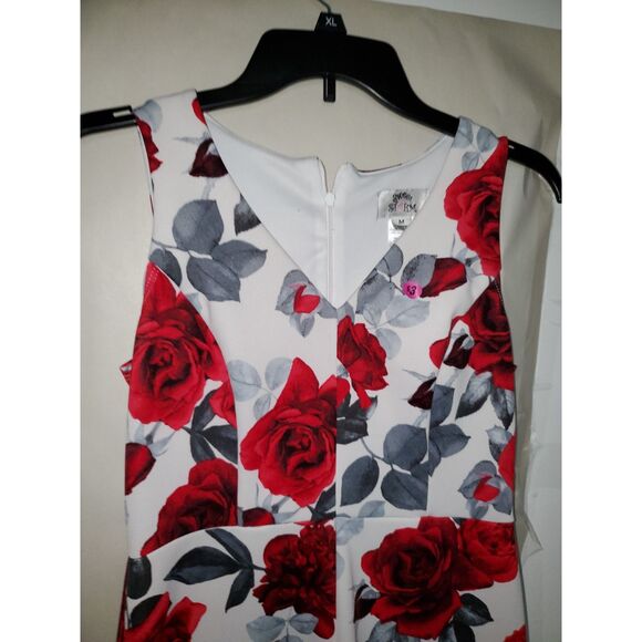 A Sweet Storm Women's Maxi Dress Bodycon Sleeveless Large Floral Pattern Size M - Picture 4 of 14